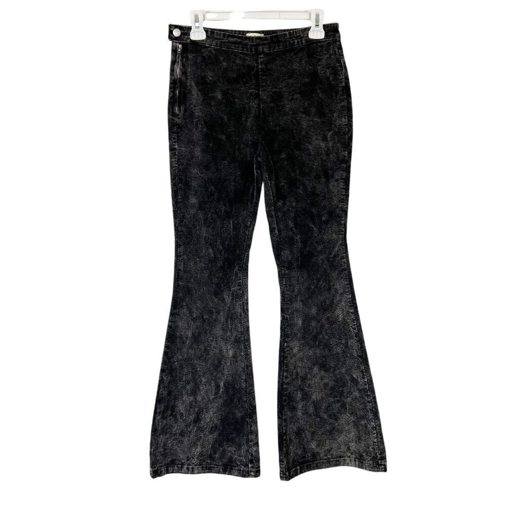 POL Corduroy Flare Pants Women’s‎ Size Medium Black Wash Anthropologie